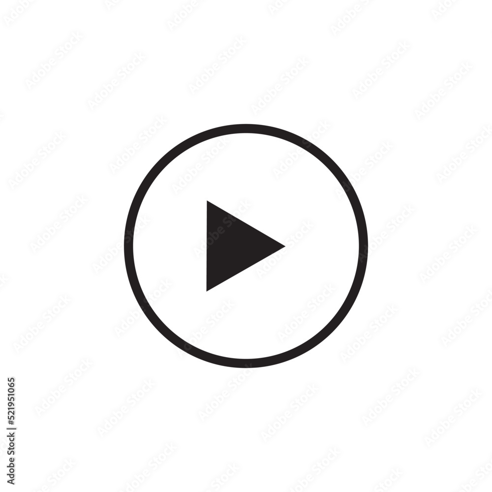 play icon vector illustration logo design play icon vector illustration logo design
