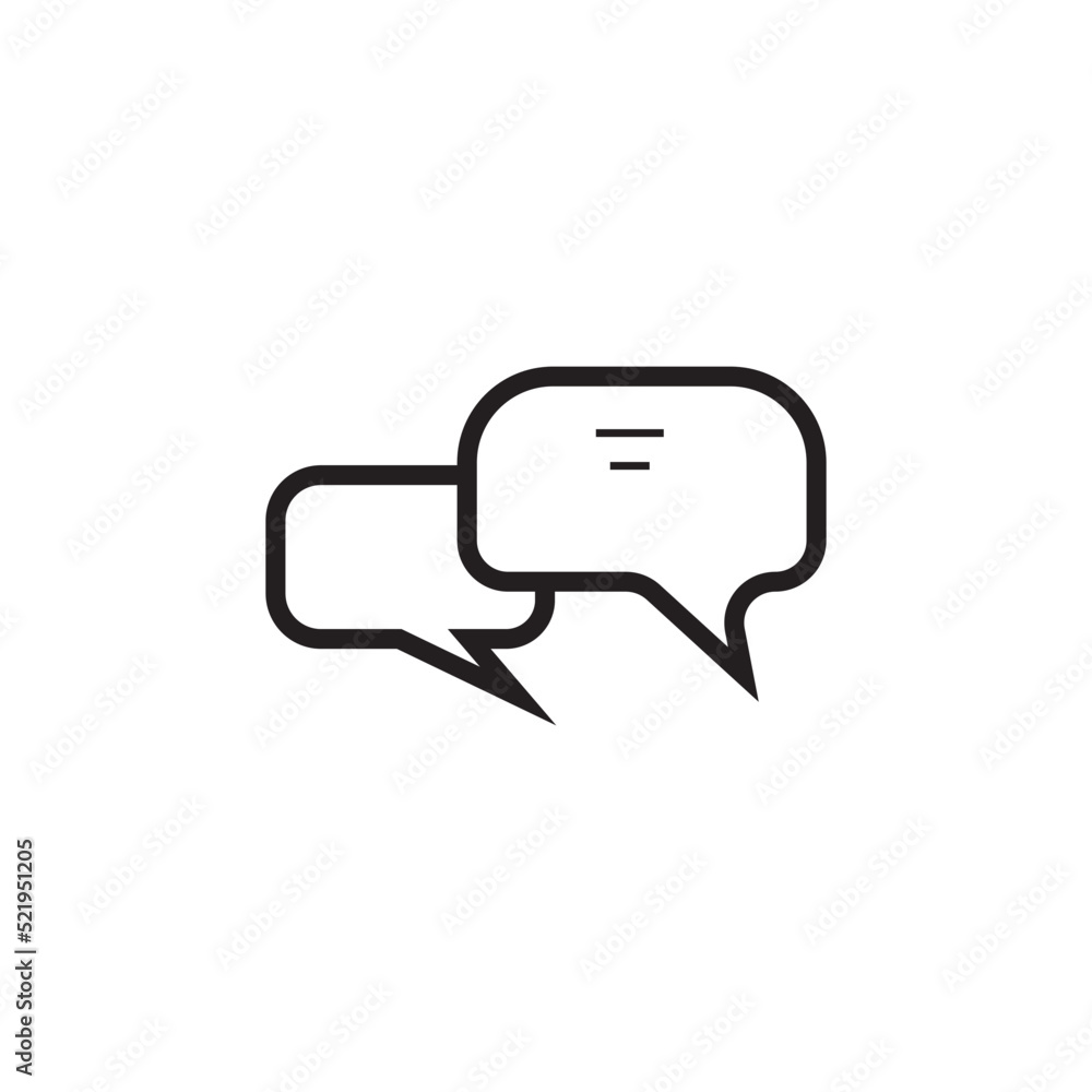 chat icon vector illustration logo design chat icon vector illustration logo design