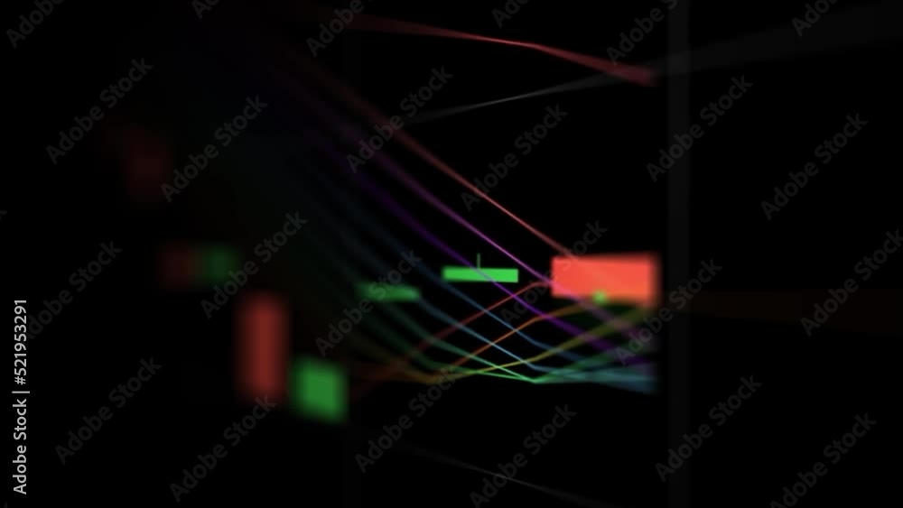 Japanese Candlestick Chart Stock Market Charts. 3D Animation.TimeLapse ...