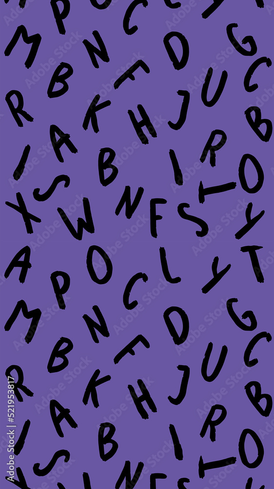 template with the image of keyboard symbols. set of letters. Surface template. Fiolet background. Vertical image. template with the image of keyboard symbols. set of letters. Surface template. Fiolet background. Vertical image.
