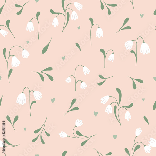 Seamless pattern of blooming flowers. Design for fashion, fabric,textile,wrapping ,wallpapers and all prints. 