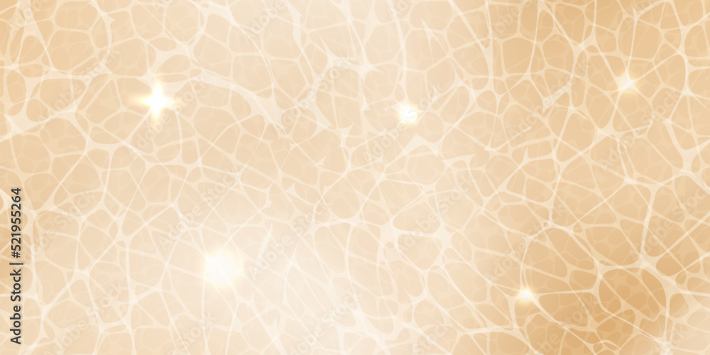 Swimming pool top view seamless pattern with sunlight glare reflect, waves and caustic ripples. Beige water surface texture. Vector background. Swimming pool top view seamless pattern with sunlight glare reflect, waves and caustic ripples. Beige water surface texture. Vector background.