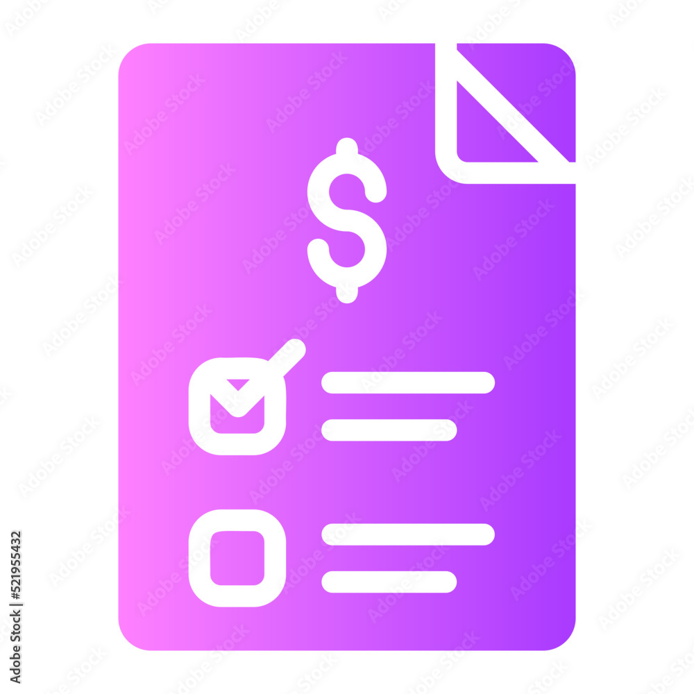 invoice gradient icon invoice gradient icon