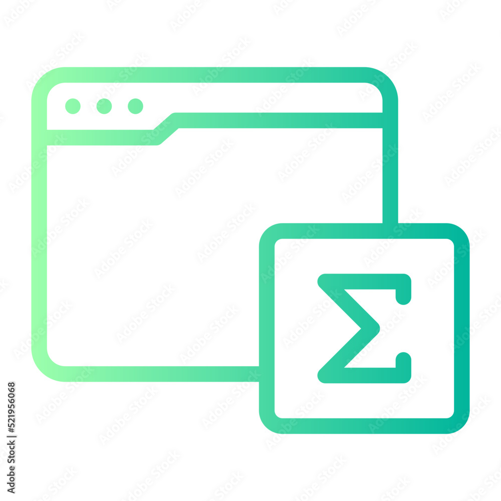 sum gradient icon sum gradient icon