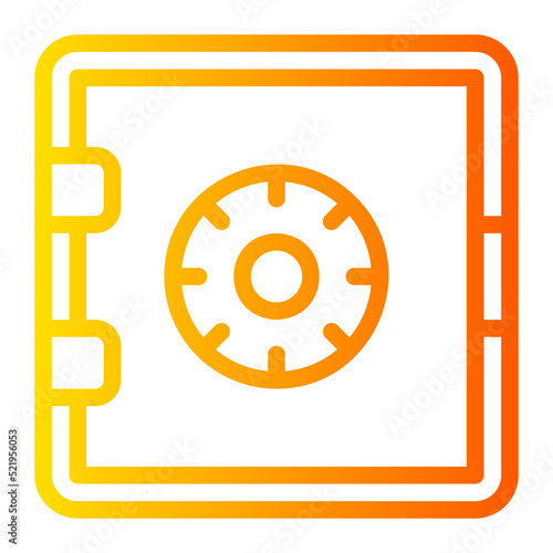 safety box gradient icon