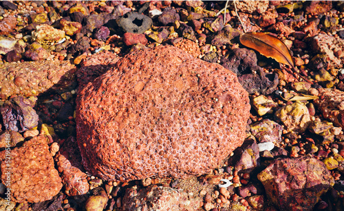 Fotografie Bauxite from Weipa in North Queensland Australia