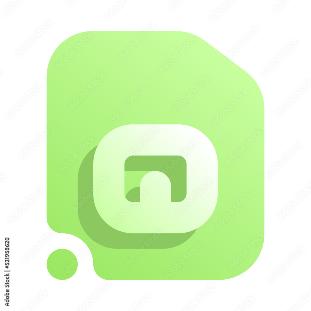 Sim Card Gradient Flat style icon vector design and illustration template Sim Card Gradient Flat style icon vector design and illustration template