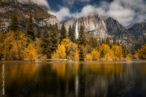 Photography Autumn Yosemite Falls, California