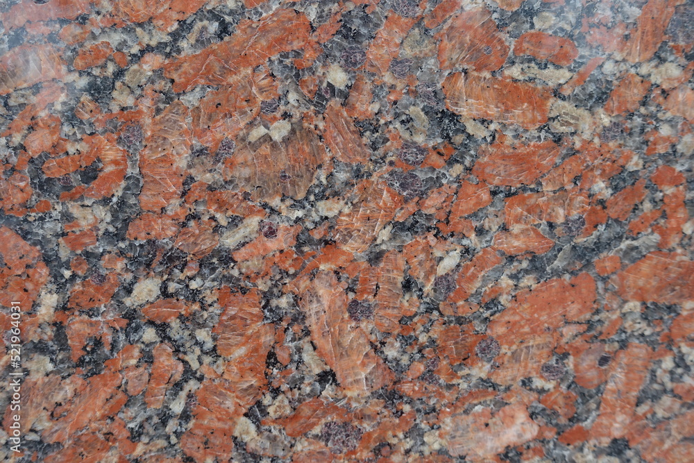 Pink, black and white polished granite stone texture Pink, black and white polished granite stone texture