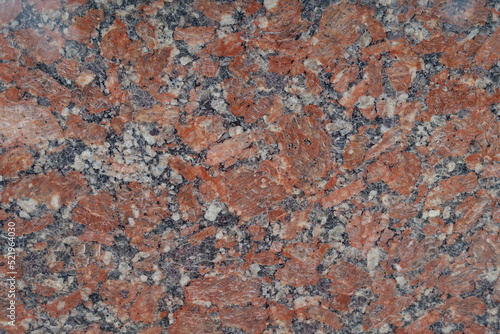 Gray, red and white polished granite stone texture