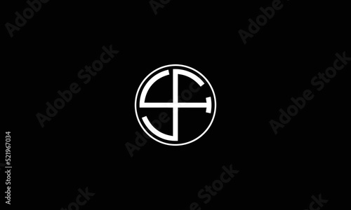 SF Letter Logo Design Template Vector