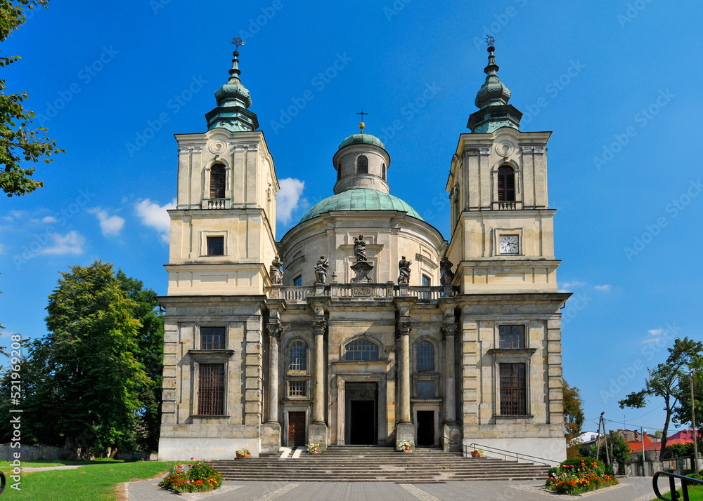 Collegiate Church of St. Josef founded in 1637 by J. Ossoliński. Klimontów, Świętokrzyskie Voivodeship, Poland.