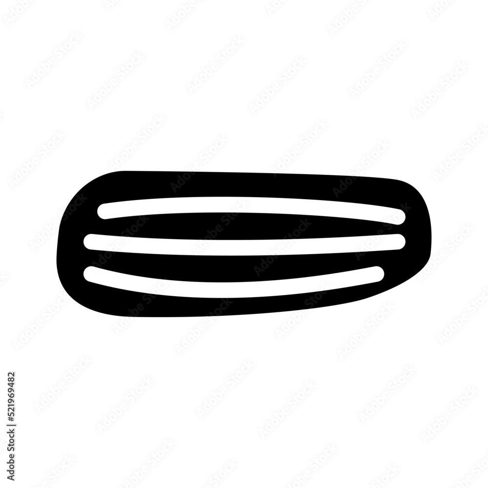 cucumber with stripes glyph icon vector. cucumber with stripes sign. isolated symbol illustration cucumber with stripes glyph icon vector. cucumber with stripes sign. isolated symbol illustration