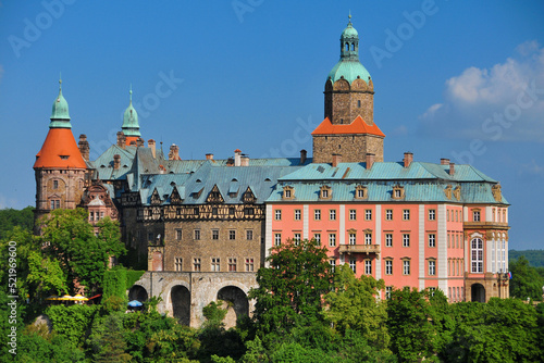 Ksiaz - castle in Walbrzych in Lower Silesian Voivodeship, Poland.
