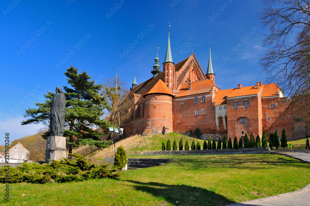 Fototapeta premium Frombork Cathedral in Frombork, Warmian-Masurian Voivodeship, Poland.
