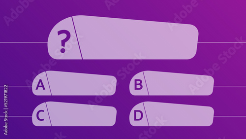 Multiple choice quiz template