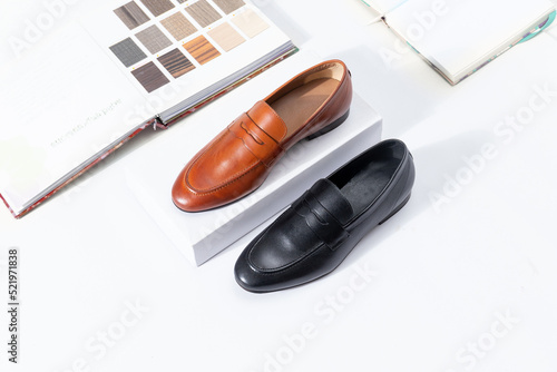 Black and Brown Mens Loafers Office Formal Shoes