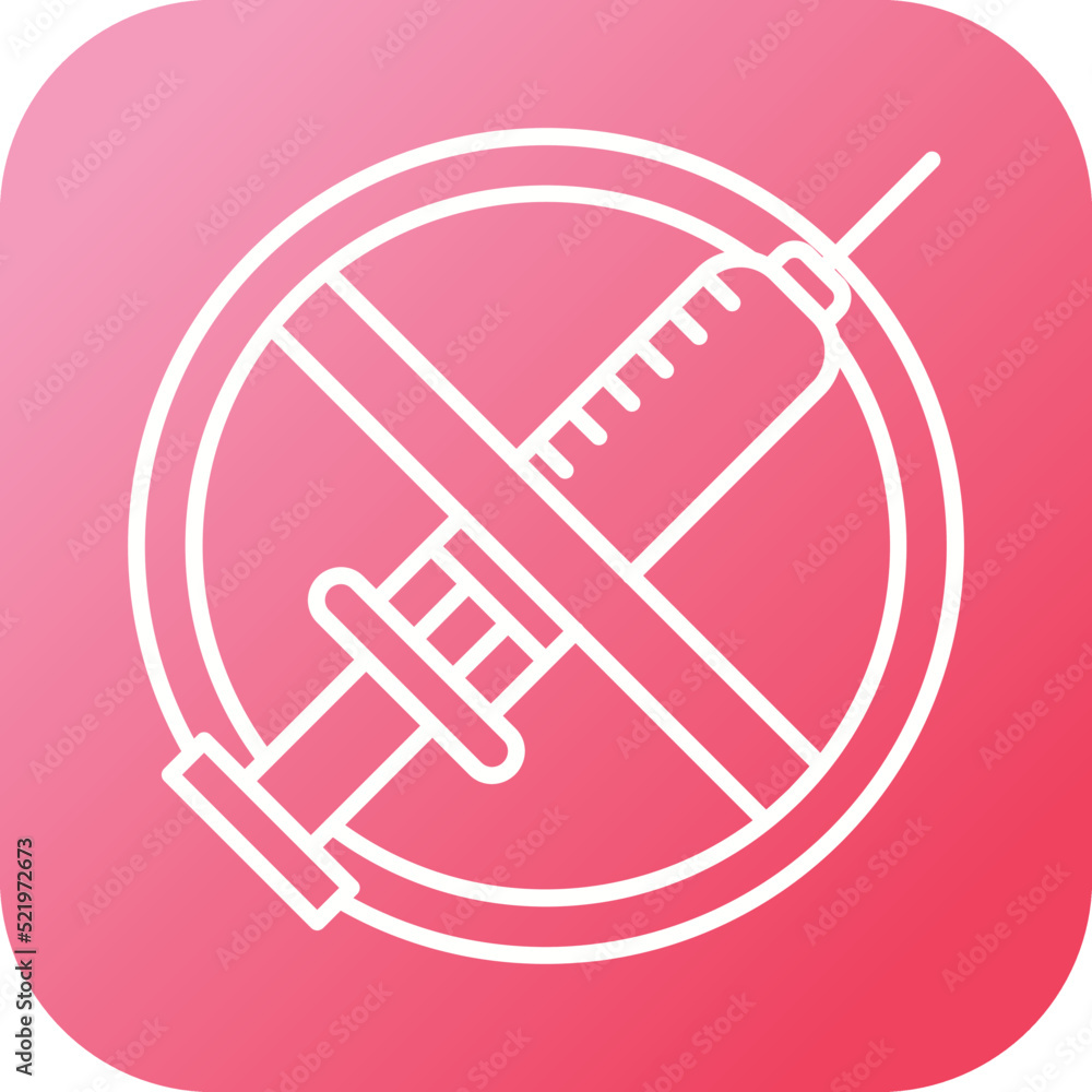No Vaccines Icon