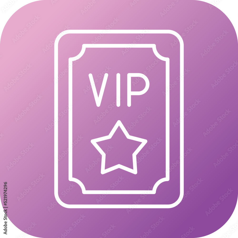 Vip Pass Icon Vip Pass Icon