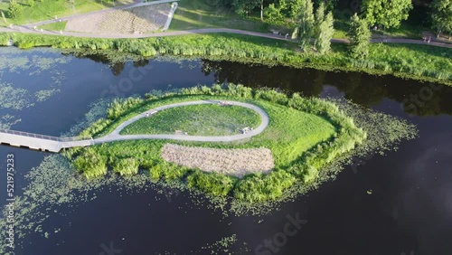 Small islet in Dam