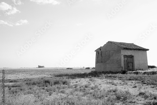 old barn in the field