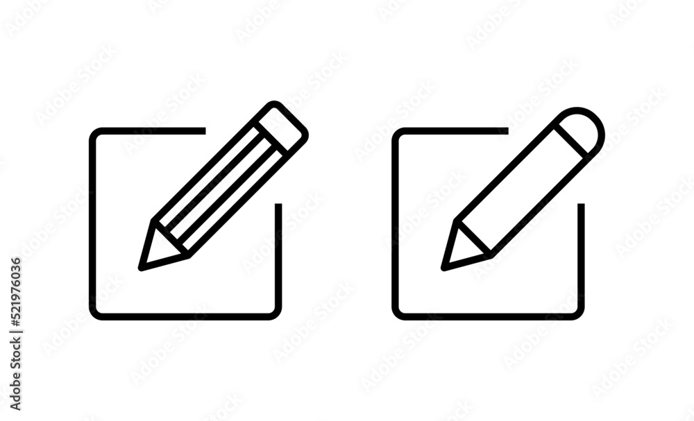 Edit icon vector. edit document sign and symbol. edit text icon. pencil. sign up Edit icon vector. edit document sign and symbol. edit text icon. pencil. sign up
