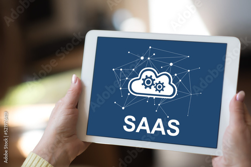 Saas concept on a tablet