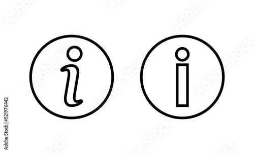 Info sign icon vector. about us sign and symbol. Faq icon