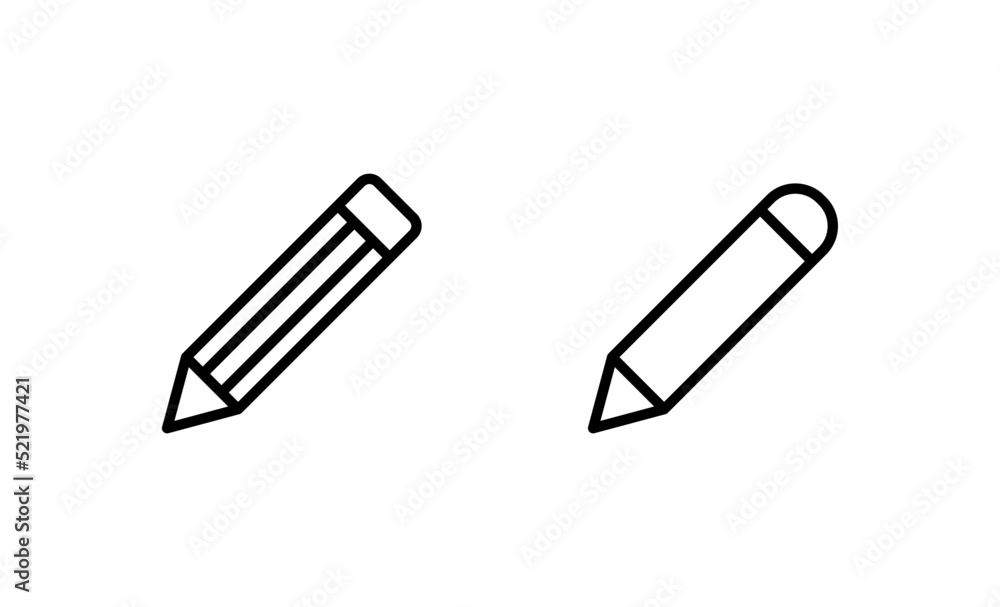 Pencil icon vector. pen sign and symbol. edit icon vector Pencil icon vector. pen sign and symbol. edit icon vector