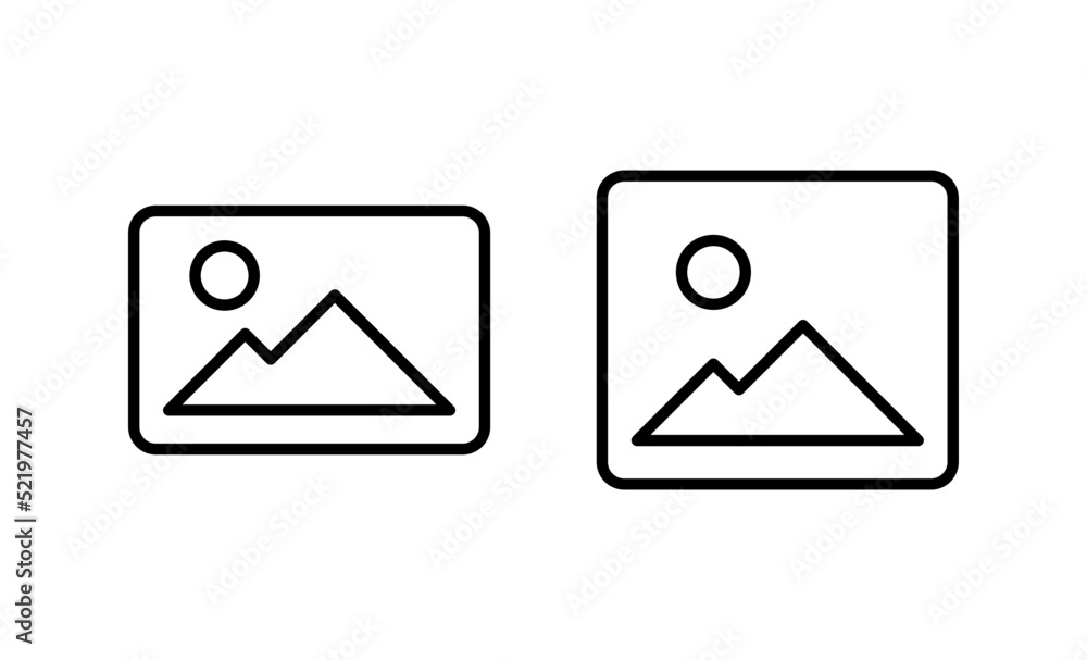 Picture icon vector. photo gallery sign and symbol. image icon Picture icon vector. photo gallery sign and symbol. image icon