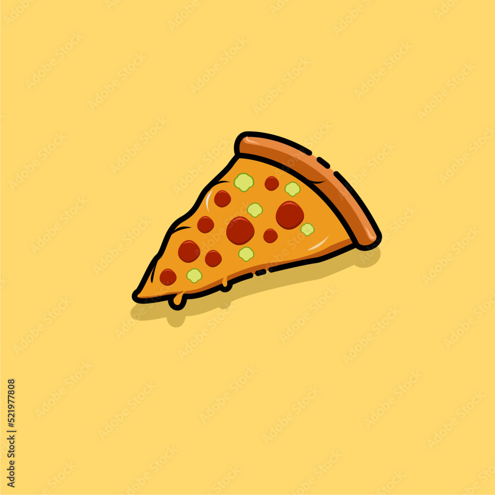 illustration of ready-to-eat delicious food is pizza illustration of ready-to-eat delicious food is pizza