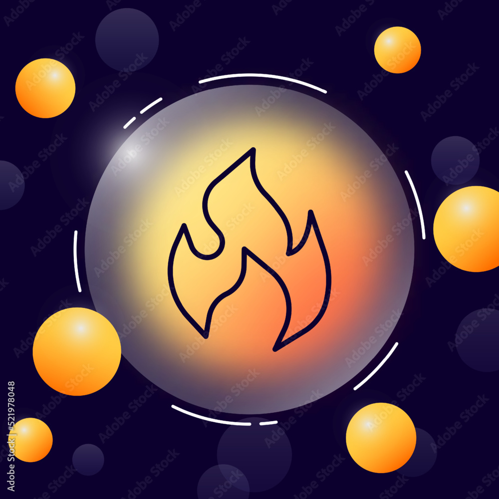 Grafika Wektorowa Stock Fire Line Icon Hot Light Warm Flame grafika-wektorowa-stock-fire-line-icon-hot-light-warm-flame