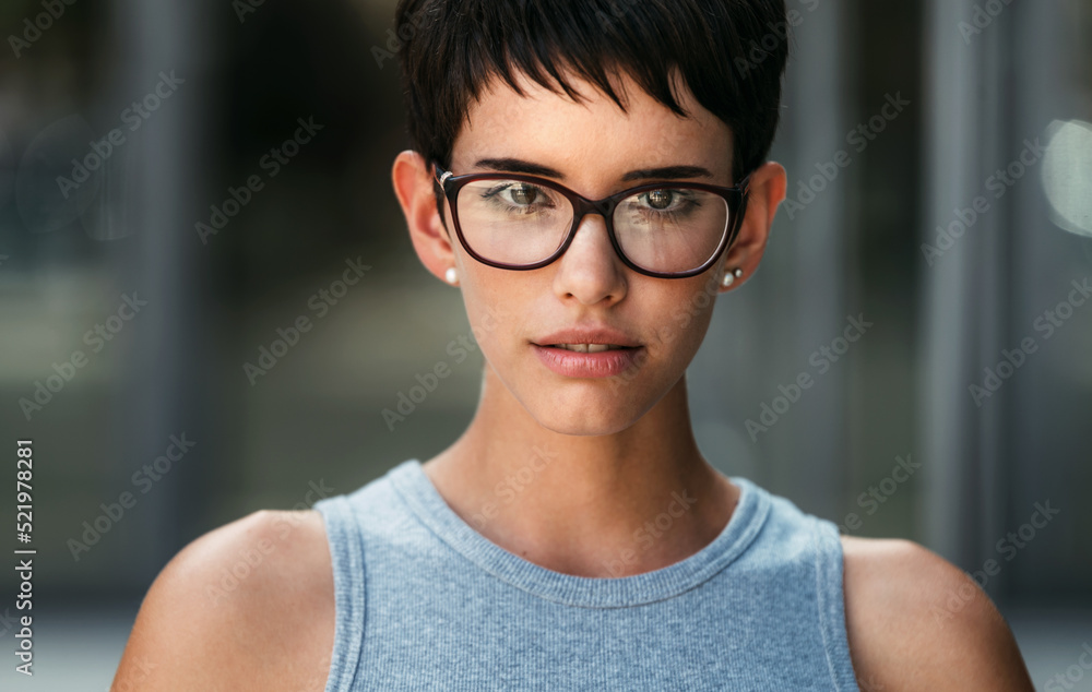 Portrait of happy successful young business woman outdoors. Portrait of happy successful young business woman outdoors.