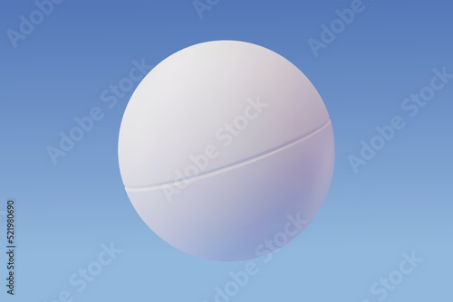 3d Vector white ping pong ball, Sport and Game competition concept.
