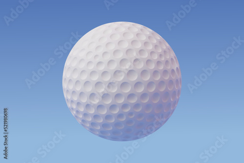 3d Vector golf ball  Sport and Game competition concept.