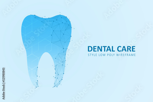 Dental care tooth. Digital technologies in dentistry