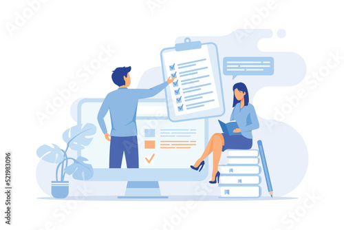 E-learning Online education, home schooling, online classes, training and courses. Web tutorials concept. Education vlog. Distance web learning with education platform, workshop, webinar illustration
