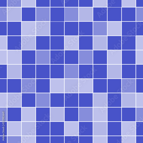 Patrón de teselas, cuadrados, o cuadros  en tonos azules