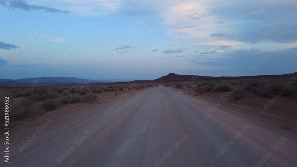 Driving Plate 4WD Off Road Utah Valley of the Gods Westbound Evening Multicam Set 02 Front View Southwest USA Driving Plate 4WD Off Road Utah Valley of the Gods Westbound Evening Multicam Set 02 Front View Southwest USA