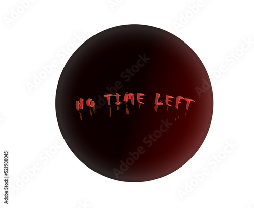 NO TIME LEFT BADGE ILLUSTRATION FILE