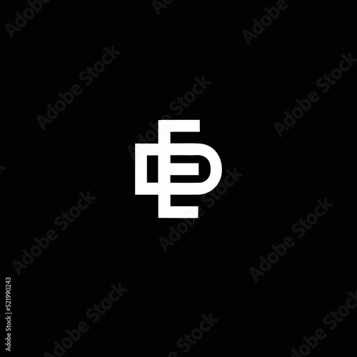 ED DE Logo Design, Creative Minimal Letter DE ED Monogram