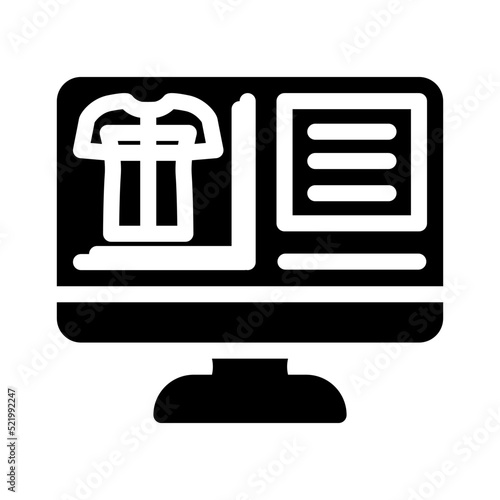 fabric design sewing glyph icon vector. fabric design sewing sign. isolated symbol illustration