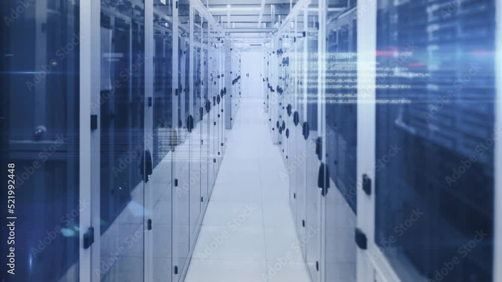 Animation of data processing over computer servers Animation of data processing over computer servers