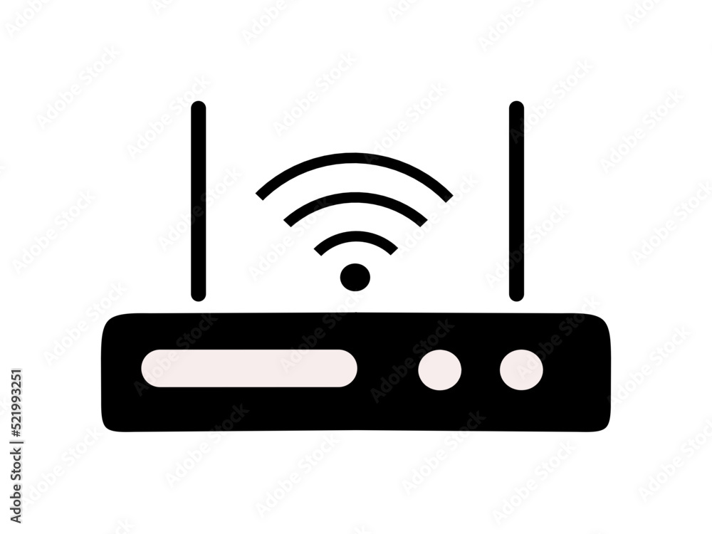 wifi router icon with trendy design wifi router icon with trendy design