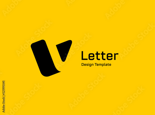 Letter V logo icon design template elements