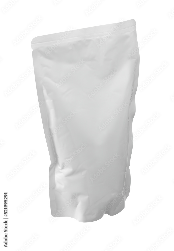 photo of white bag for product design mock-up isolated on white background