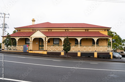 Elegant restored old historic building in Gympie, Queensland, which was formerly a bank. photo