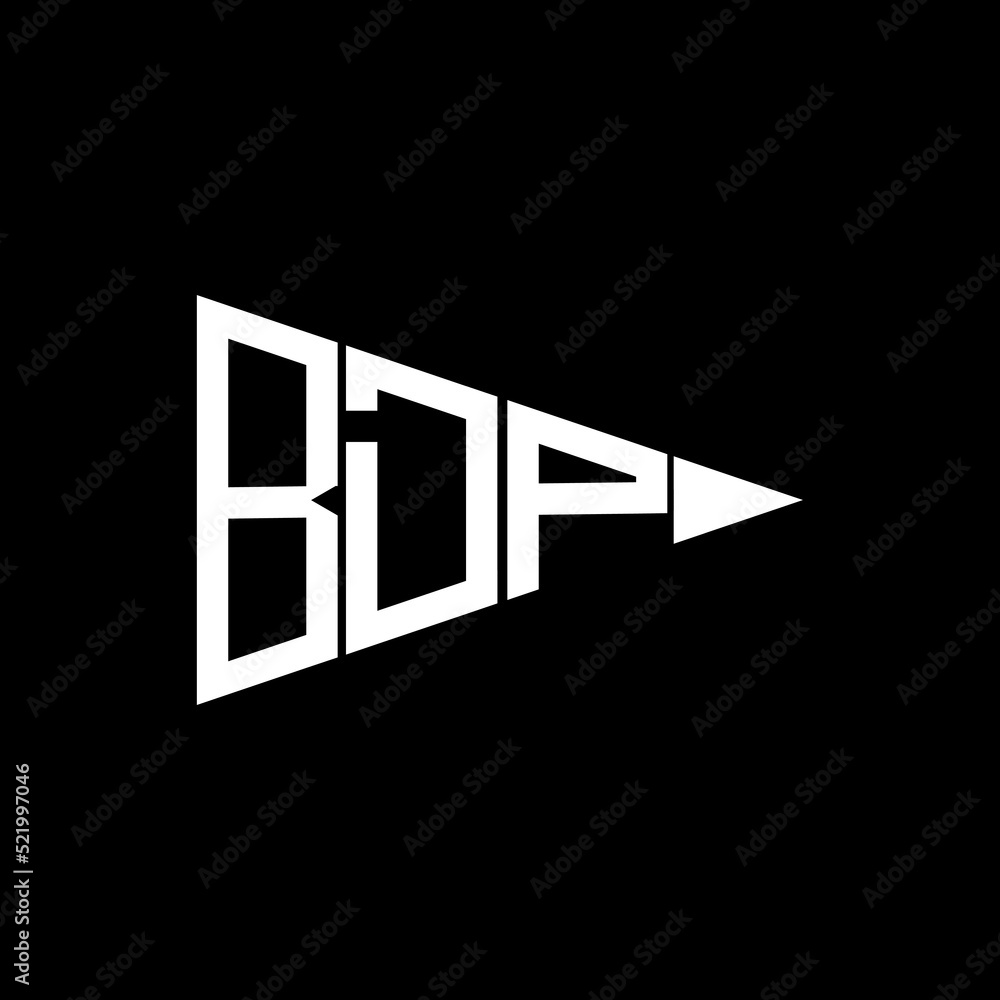 BDP letter logo design.BDP creative initials monogram vector letter