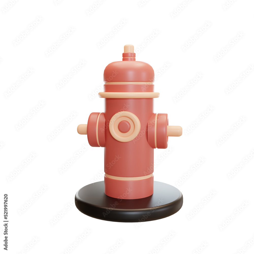 Hydrant illustration 3d Hydrant illustration 3d