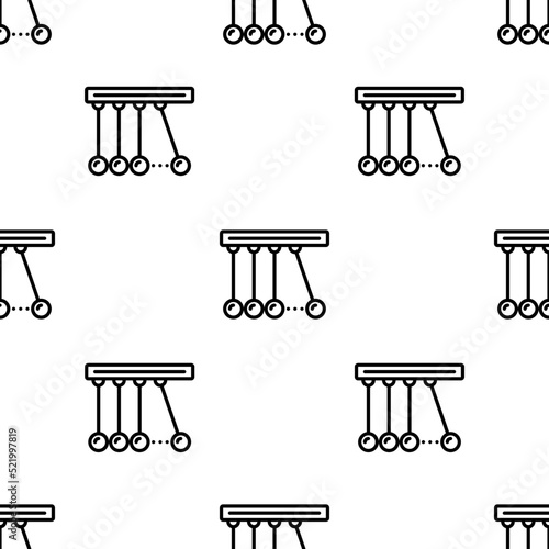 newton icon pattern. Seamless newton pattern on white background.